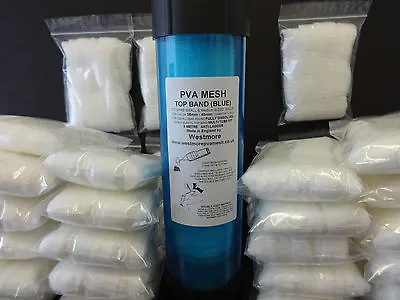 PVA MESH WIDE 38mm Tube & Refills Make Stocking Pellet Boilie Bait Carp Mix Bags • £132