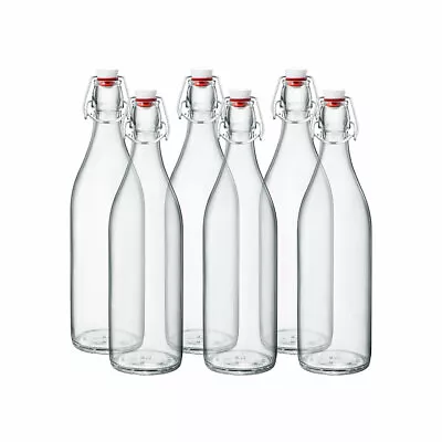 $46.99 • Buy Bormioli Rocco 33.75oz Swing Top Giara Glass Bottles - Clear | 6-pack