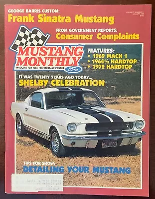 Vintage Mustang Monthly Magazine January 1985 Vol 7 No 11 • $7.50