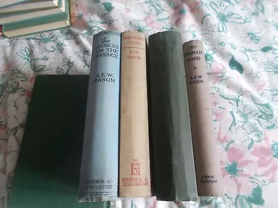 A.E.W. Mason 4 X Vintage Hb Book Bundle Novels Crime Mysteries L@@K • £11