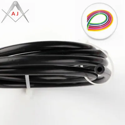 Black For 5/32  (4mm) 20 Feet Fuel Air Silicone Vacuum Hose Line Tube Pipe • $13