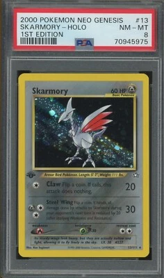 $3 • Buy Pokemon Skarmory Neo Genesis 1st Edition Holo Rare #13 PSA 8 -975B2
