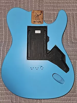 Warmoth Hybrid Telecaster Mahogany Body Satin Turquoise Hipshot Rte W/ Pickguard • $222.29