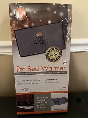 K&H Pet Products Pet Bed Warmer Electrically Heated Insert XL 15.75 X 25.5 Gray • $30