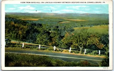 View From Rays Hill On Lincoln Highway Between Bedford & McConnellsburg PA. • $11.99