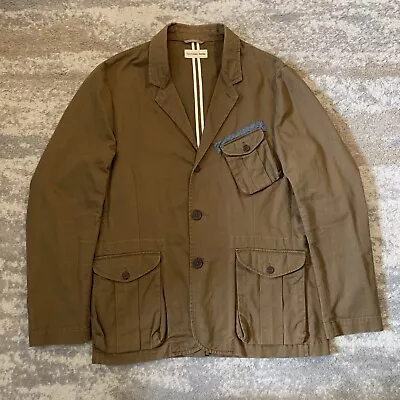 Universal Works Multi Pocket Morton Chore Baker Field Utility Jacket Brown Large • £119.99