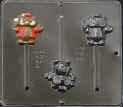 $6.99 • Buy Graduation Owl Lollipop Chocolate Candy Mold  3444 NEW