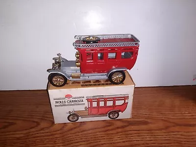 Nacoral 1/30 Plastic Rolls Royce 1908 Limousine Bus Red • $25.49