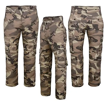 Men's Casual Workwear Camouflage Camo Outdoor Army Norman Trousers Pants • £14.99