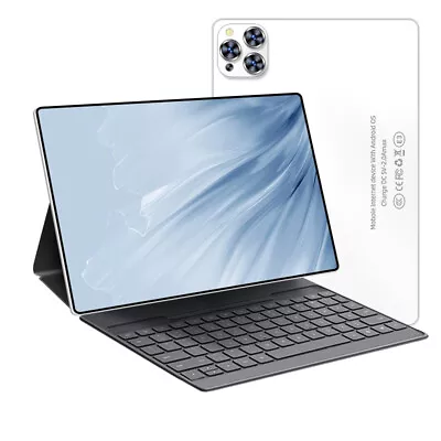 10.1 Inch Tablet PC 8+256GB Android 12 Dual SIM Cameras 5GWiFi GPS With Keyboard • $107.87