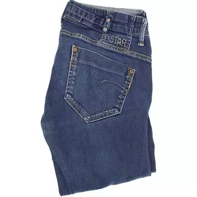 G-Star Midge Women Blue Straight Regular Stretch Jeans W31 L32 (48911) • £24.99