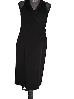 Karen Millen Black Tuxedo Dress Size 12 • £14
