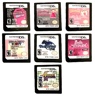 Lot Of 7 NINTENDO DS Games For Girls Monster High Barbie And More Without Cases • $47.89