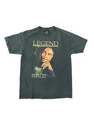 Vintage Black Large T Shirt Zion Sportswear Bob Marley Iron Lion Zion Sz M 2007 • $17.99