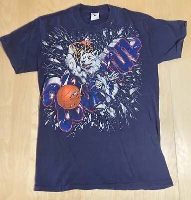 Vintage UConn Basketball Connecticut Huskies Cotton T Shirt 80s 90s Delta Brand • $64.99