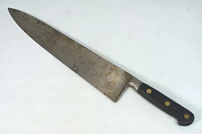 Vintage Sabatier Professional France 12  Carbon Steel Kitchen Chef's Knife • $41