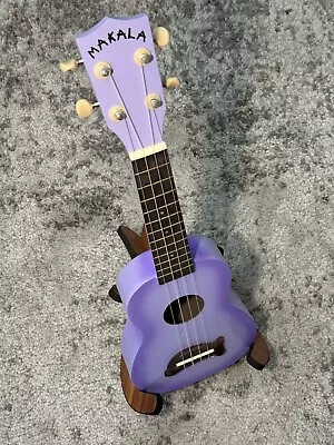 Kala Purple Burst Dolphin Makala Soprano Ukulele Purple WITH STAND! • $49.99