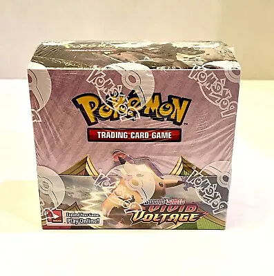$110 • Buy Pokemon TCG Sword & Shield Vivid Voltage Booster Box 36 Packs SEALED