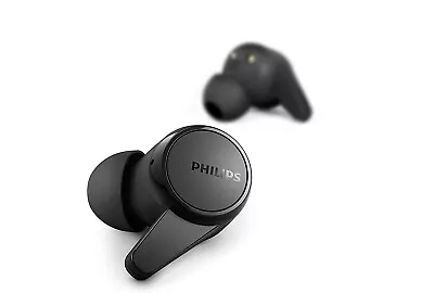 Philips Audio TWS TAT1207BK True Wireless In Ear Earbuds (Black)- Free Shipping • $68.03