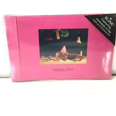 Blink Happy 21st Birthday Photo Album - Pink Holds 24 Photos 6x4  New • £11.99