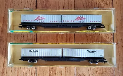 Lot Of 2 - N Scale Minitrix Rio Grande Matson Trailer Cars 3325 3324 • $39.99