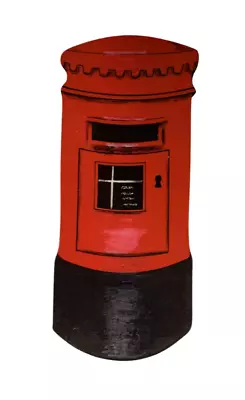 Red Post Box Cake Topper - London Post Box Cake Decoration - LS8-CT • £2.99