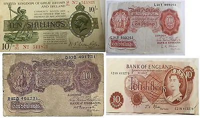  English Ten Shilling Bank Notes Select Your Note And Cashier • £59.99