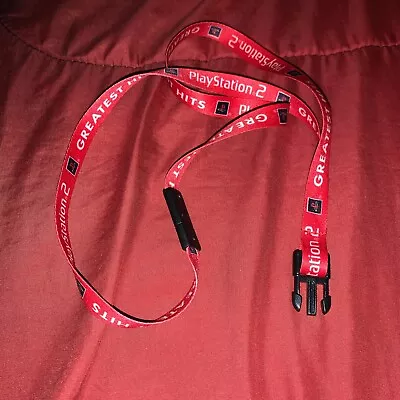 PlayStation 2 PS2 Greatest Hits Lanyard Keychain *Missing Clip* Collectible Rare • $8.99