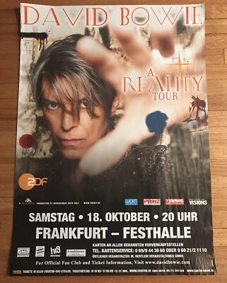 $37.35 • Buy Vintage David Bowie A Reality Tour Concert Poster German Promo Poster October