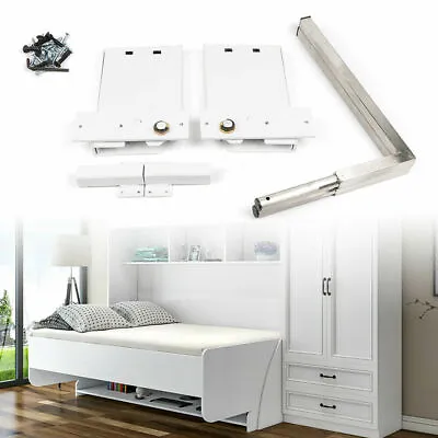 Murphy Wall Bed Spring Mechanism Hardware White Kit Horizontal Vertical Twin Bed • $71.82