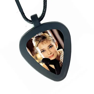 $12.99 • Buy Pickbandz Men Womens Audrey Hepburn Breakfast At Tiffany's Guitar Pick Necklace