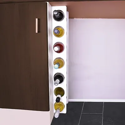 Wine Bottle Holder Racking Wall Mounted Storage Rack Cabinet Vintage 4-7 Slot • £26.95