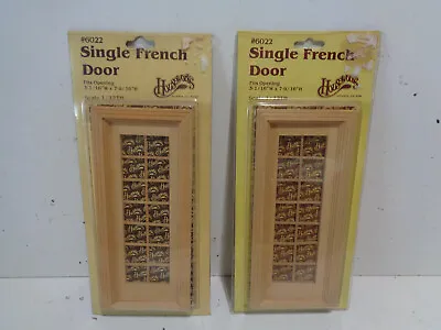 2 NEW Houseworks Single French Dollhouse Doors 1:12 Scale FREE QUICK SHIP • $18.50
