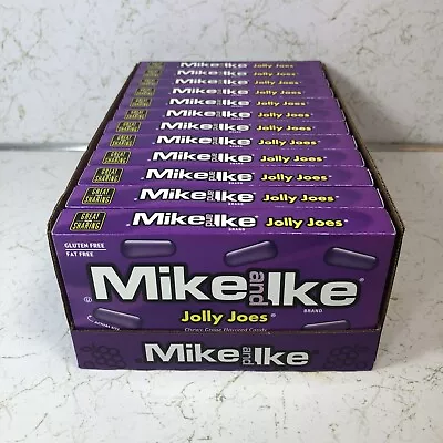 * 12 PACK * Mike And Ike Theater Box JOLLY JOES GRAPE Flavored 4.25 Oz • $32.98