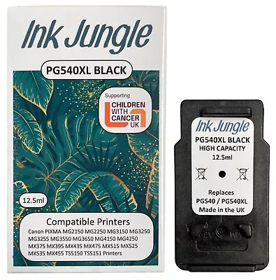 PG540XL Black 12.5ml Ink Cartridge For Canon MG3550 MG3650 MG4150 MG4250 MX375 • £15.75