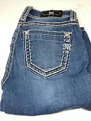 Miss Me Womans Size 25 Mid Rise Super Skinny Blue Jeans • $17.99