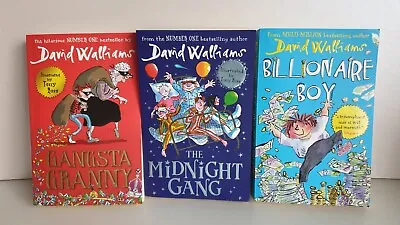 David Walliams Books Bundle X3 The Midnight Gang/Billionaire Boy/Gangsta Granny • £3.99