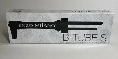 $90 • Buy Enzo Milano Bi-Tube Large 10MM To 13MM Clipless Salon Hair Curling Iron 