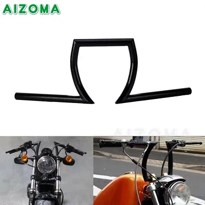 1  25mm Motorcycle Handlebar Z-Bar Drag Bars Pullback For Honda Bobber Chopper • $78.75