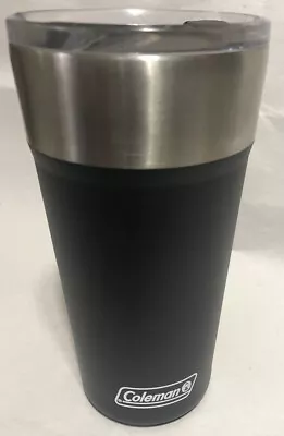 Coleman Brew Tumbler 20 Oz Black Insulated Stainless Steel Cup Camping Very Nice • $22.99