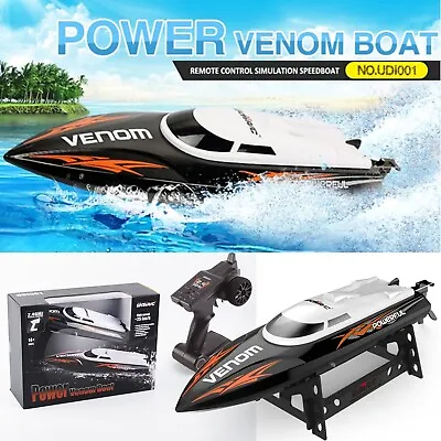 UDI RC Boat High Speed Electric Boat 2.4GHz Remote Control Power Venom Boat USA • $39.98