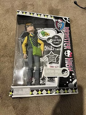 Monster High Jackson Jekyll Boy Doll With Pet Crossfade First Wave New In Box • $165