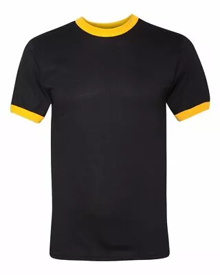 Augusta Sportswear 50/50 Polyester/Cotton Jersey Knit Ringer T-Shirt 710 S-3XL • $13.40