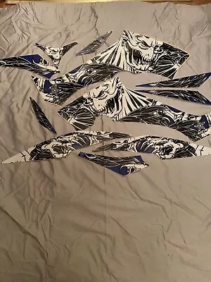 $39 • Buy Yamaha Raptor 350 (all Models) Demon Series Complete Graphics Kit No Fender Blue