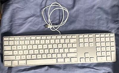 Apple A1243 Aluminum Wired USB Keyboard W/ Numeric Keypad • $0.99