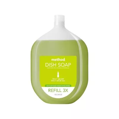 Method Lime/Sea Salt Scent Liquid Dish Soap Refill 54 Oz 1 Pk Plant Based New • $24.99