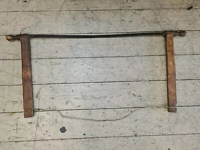 Antique Vintage Wooden Bow Saw Crosscut Hand Tool Rustic Farm Decor • $50