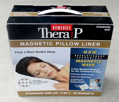 HoMedics Thera P Magnetic Pillow Liner NIB 40 Magnets Pain Healing Bllod Flow • $38.91