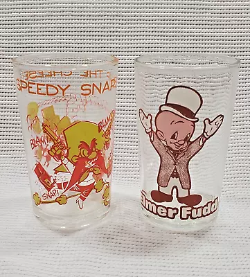 Vintage Warner Bros 1976 Elmer Fudd 1974 Speedy Gonzales / Yosemite Sam Glasses • $12