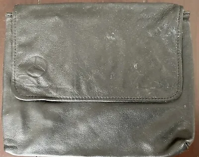 Mercedes-Benz BLACK GENUINE LEATHER For Manual Book Flap Bag Case Vintage • $9.95
